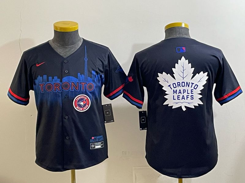 Youth 2025 Toronto Blue Jays Blank black Joint Name Nike MLB Jersey 014->women mlb jersey->Women Jersey